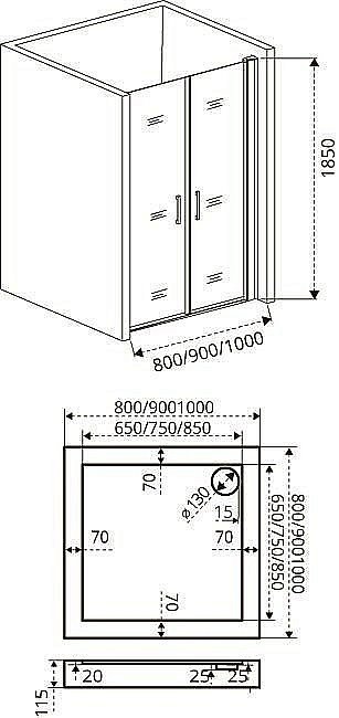 Душевая дверь Good door FANTASY SD 90 купить в интернет-магазине Sanbest