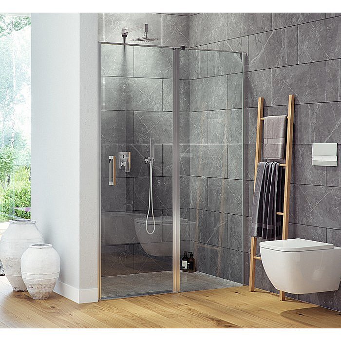 Душевая дверь Excellent Mazo 150 стекло прозрачное/профиль хром купить в интернет-магазине Sanbest