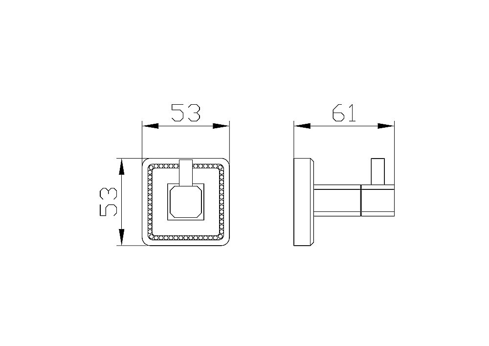 Крючок для ванной WONZON & WOGHAND ROMA, Бронза (WW-7215) купить в интернет-магазине сантехники Sanbest
