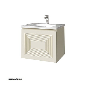 Тумба с раковиной Caprigo Modo-Quarta 60 с интегрированной ручкой, цвет на выбор для ванной в интернет-магазине Sanbest