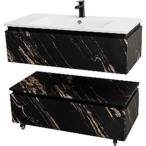 Нижняя тумба Cezares SLIDER-1000-1C-PI-NF-P черный фьюжн для ванной в интернет-магазине сантехники Sanbest