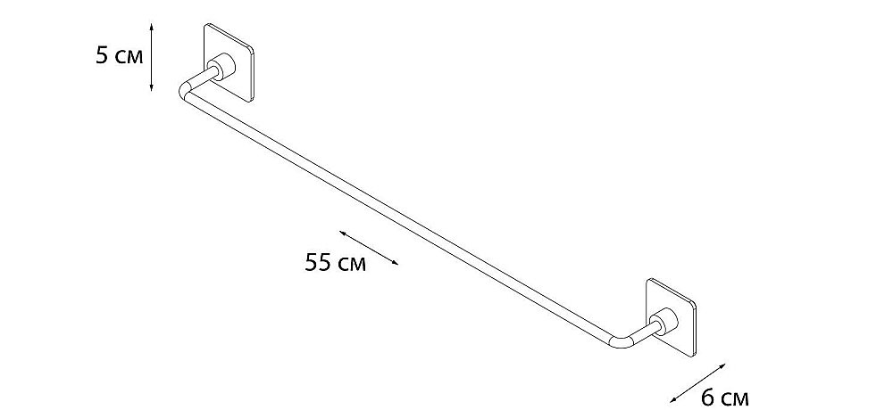 Полотенцедержатель FIXSEN SQUARE FX-93101A купить в интернет-магазине сантехники Sanbest