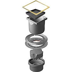 Душевой трап Pestan Confluo Standard 13000168 золото купить в интернет-магазине Sanbest