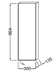Пенал Jacob Delafon SPHERIK EB1058D-E70 30 арлингтонгский дуб для ванной в интернет-магазине сантехники Sanbest