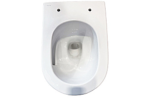 Унитаз подвесной Aquatek ТАУРУС AQ1580T-00 белый, безободковый, с крышкой микролифт, слив-торнадо купить в интернет-магазине Sanbest