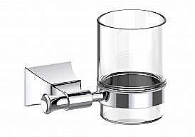 Стакан стеклянный Art&Max Genova AM-M-024 хром купить в интернет-магазине сантехники Sanbest