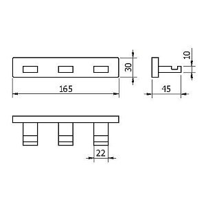 Крючок Langberger Alster 10933A купить в интернет-магазине сантехники Sanbest