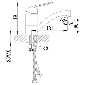 Смеситель для раковины Lemark Plus Advance LM1207C купить в интернет-магазине сантехники Sanbest