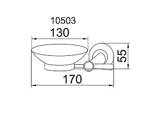Мыльница Boheme Chiaro 10503 купить в интернет-магазине сантехники Sanbest