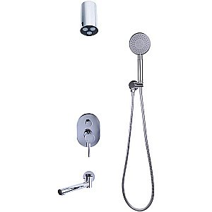 Душевая система Bronze de Luxe Scandi 14582-501C хром купить в интернет-магазине сантехники Sanbest