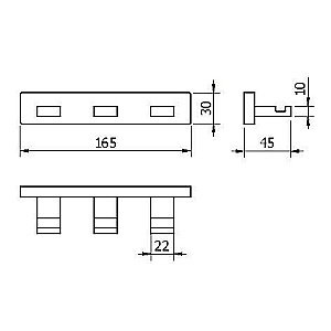 Крючок Langberger Alster 10933A купить в интернет-магазине сантехники Sanbest