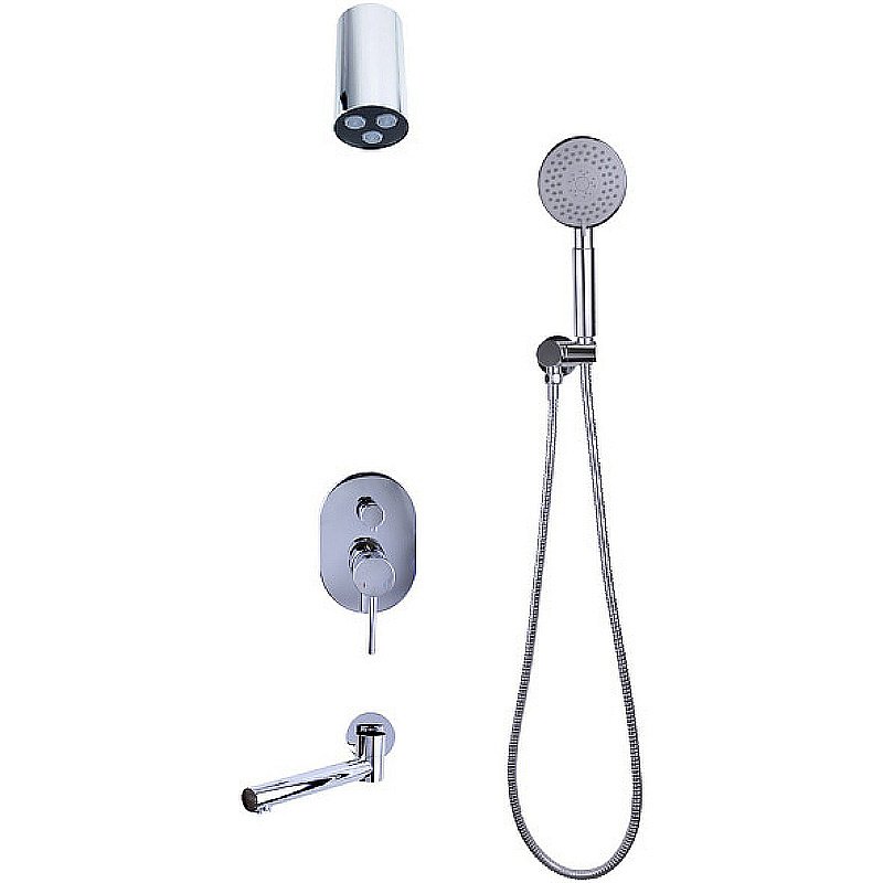Душевая система Bronze de Luxe Scandi 14582-501C хром купить в интернет-магазине сантехники Sanbest