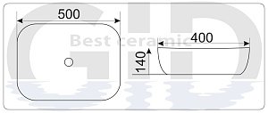 Раковина GID K397D9 купить в интернет-магазине Sanbest