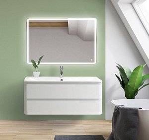 Тумба с раковиной BelBagno ALBANO 2C 120 Bianco Lucido для ванной в интернет-магазине Sanbest