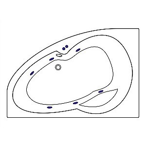 Ванна акриловая EXCELLENT Newa SOFT WAEX.NEL16.SOFT.CR 160x95 белая с гидромассажем купить в интернет-магазине Sanbest
