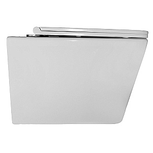 Унитаз подвесной Azario Cascad AZ-2303-A белый, безободковый, с крышкой микролифт, слив торнадо купить в интернет-магазине Sanbest