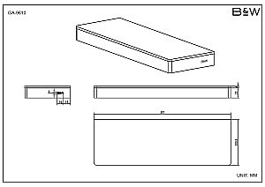Полка Black&White Gravity GA-9610C купить в интернет-магазине сантехники Sanbest