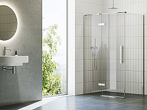 Душевой уголок Ravak Cool! COSD2+COPS 120x80 профиль блестящий хром/стекло прозрачное купить в интернет-магазине Sanbest