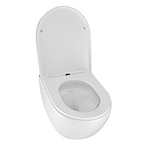 Унитаз подвесной Azario ORMI 4551+AZ-0253VD с инсталляцией Loranto безободковый, смыв торнадо, с сиденьем микролифт, белый купить в интернет-магазине Sanbest