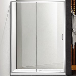 Душевая дверь Aquatek Ария 120 AQ ARI RA 12020CH стекло прозрачное/профиль хром купить в интернет-магазине Sanbest