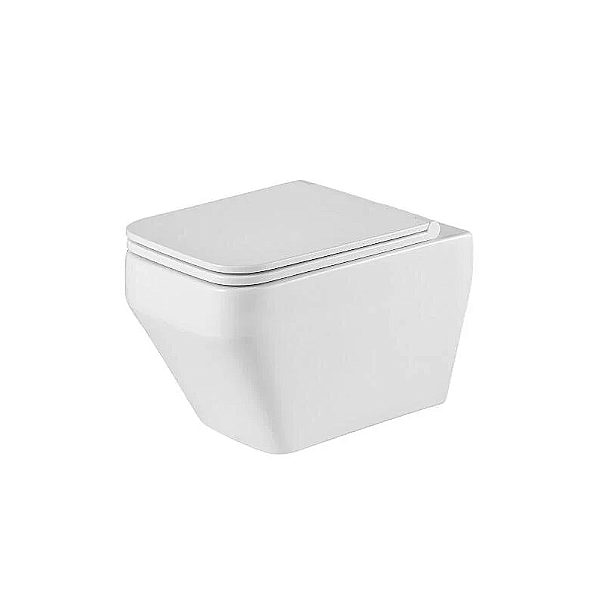 Унитаз подвесной Grossman GR-4410SQ белый, безободковый, с крышкой микролифт, слив торнадо купить в интернет-магазине Sanbest