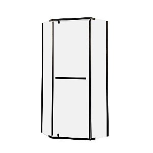 Душевой уголок CeruttiSpa CHIKA 90x90 CHIKA ZP91B стекло прозрачное/профиль черный матовый купить в интернет-магазине Sanbest