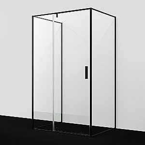 Душевой уголок WasserKRAFT Elbe 74P 74P21 120х90 профиль черный матовый/стекло прозрачное купить в интернет-магазине Sanbest