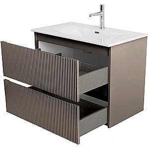 Тумба с раковиной BelBagno UNO-MINI 70 бежевая матовая для ванной в интернет-магазине Sanbest