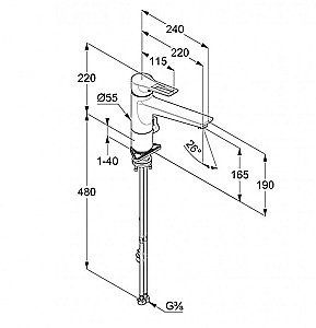 Смеситель для кухни Kludi Mix Multi 329060562 хром купить в интернет-магазине сантехники Sanbest