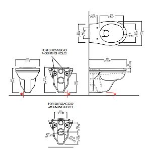 Унитаз подвесной Devon&Devon Rose IBWCSRO белый купить в интернет-магазине Sanbest