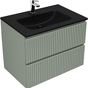 Тумба с раковиной Aquanet Джейн (Flat) 335434/329255 80 мисти грин для ванной в интернет-магазине Sanbest