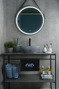 Раковина накладная Gid Lago 41 Mnc331 54430 серая купить в интернет-магазине Sanbest