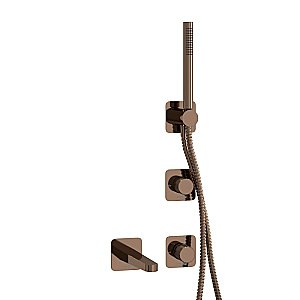 Смеситель для ванны WasserKRAFT Paar SET2862 розовое золото купить в интернет-магазине сантехники Sanbest