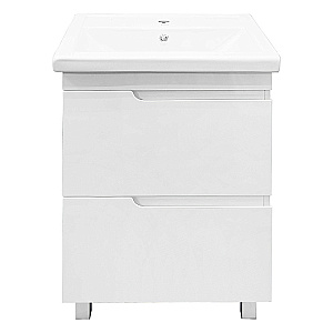 Тумба с раковиной Azario KANTRI 70/2 Н CS00097252 белая для ванной в интернет-магазине Sanbest
