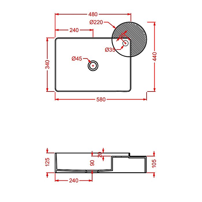 Раковина накладная Artceram CARTESIO 58 CAL002 35 00 зеленая купить в интернет-магазине Sanbest