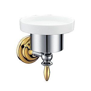 Мыльница Melana MLN-820010-1 хром/золото купить в интернет-магазине сантехники Sanbest