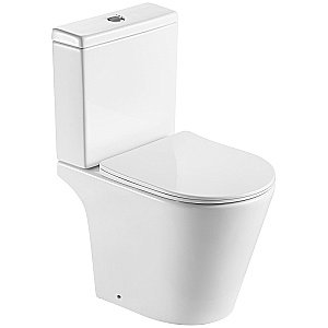 Унитаз напольный Hansmann keramik ROUND NEW УНИ0013 безободковый, с крышкой микролифт, с бачком купить в интернет-магазине Sanbest