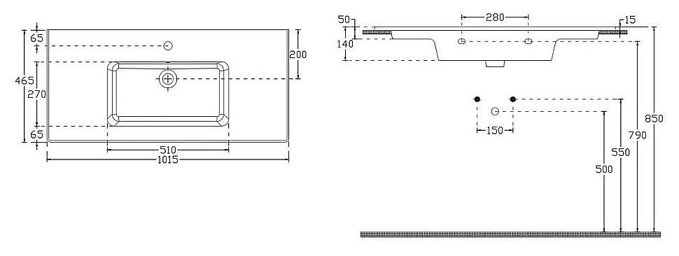 Раковина ISVEA SistemaT 101 10SL50101SV белая купить в интернет-магазине Sanbest