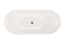 Акриловая ванна Royal Bath WAVE RB610102CH 180х80 белый купить в интернет-магазине Sanbest