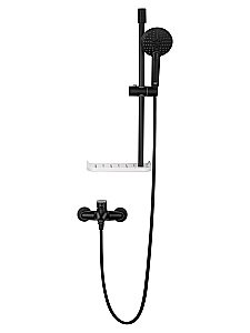 Смеситель для ванны с душевым гарнитуром WONZON & WOGHAND ALFA WW-AE3201-MB черный матовый купить в интернет-магазине сантехники Sanbest