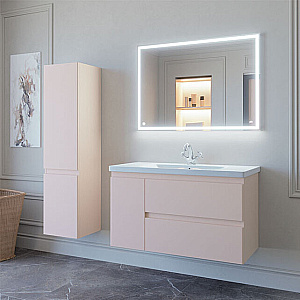 Тумба с раковиной Caprigo Forte 100 два ящика, одна дверь справа/слева, цвет на выбор/эмаль для ванной в интернет-магазине Sanbest