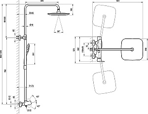 Душевая система Ravak 10° Free X070171 хром купить в интернет-магазине сантехники Sanbest
