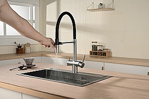 Смеситель для кухни Vincea VKF-120CH хром купить в интернет-магазине сантехники Sanbest