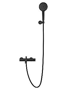 Смеситель для ванны с душем WONZON & WOGHAND STICK, Черный матовый (WW-88639017-MB) купить в интернет-магазине сантехники Sanbest