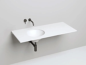 Раковина врезная снизу столешницы Salini MAREA 05 1802205M 42 из искусственного камня S-Stone, белая матовая купить в интернет-магазине Sanbest