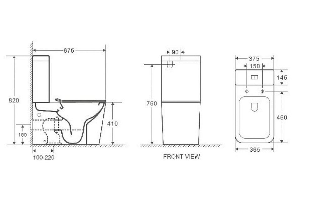 Унитаз напольный WeltWasser WW GELBACH 001 XL MT-BL купить в интернет-магазине Sanbest