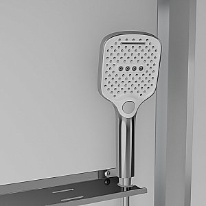 Душевая кабина Black&White Galaxy G8890 160х85 889000 стекло прозрачное/прфиль хром купить в интернет-магазине Sanbest