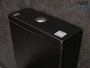 Унитаз-компакт Gid Tn2189Bm черный матовый, безободковый, с крышкой микролифт, с бачком купить в интернет-магазине Sanbest