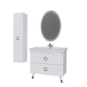 Пенал Grossman Атрио 35 303509 белый для ванной в интернет-магазине сантехники Sanbest