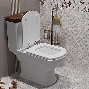 Унитаз-компакт напольный Опадирис Риспекто OS39723N белый, с бачком, с крышкой микролифт купить в интернет-магазине Sanbest